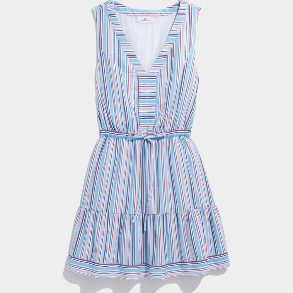 Vineyard Vines Seersucker Dress Medium NWT